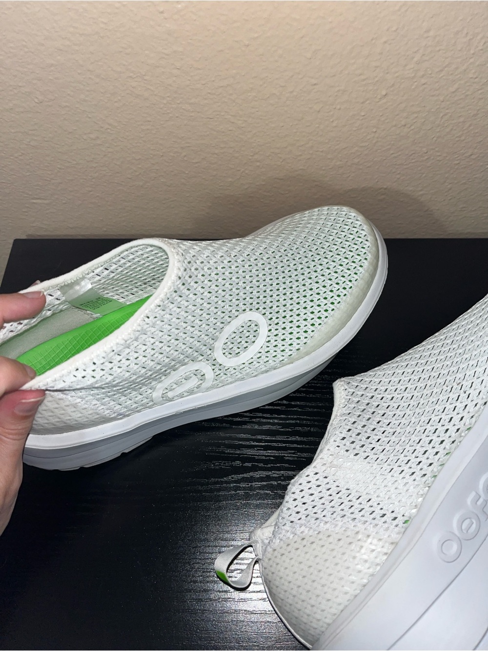 OOFOS OOriginal Slip-On Sneakers in White - Picture 3 of 9